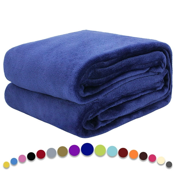 Fleece Throw Blanket for Cute Biscuit with Blue and Pink Background Lightweight Plush Fuzzy Cozy Soft Blankets and Throws for Sofa 50x40 inches 